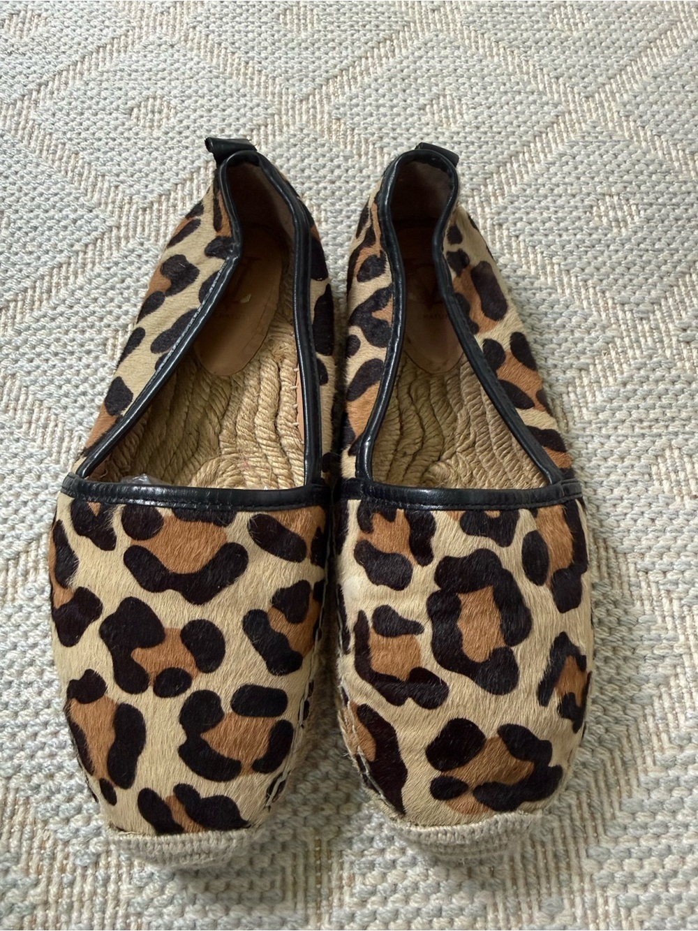Vince Camuto Leopard Print Espadrilles in Tan, Brown and Black